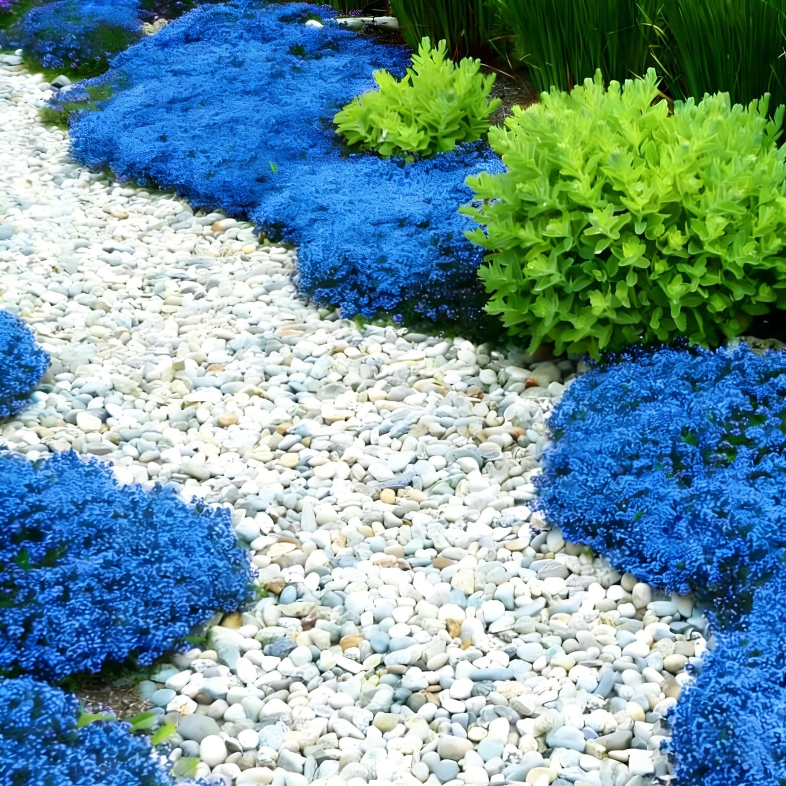 Blue Creeping Thyme Ground Cover Flower Seeds for Planting, 20000+pcs Perennial