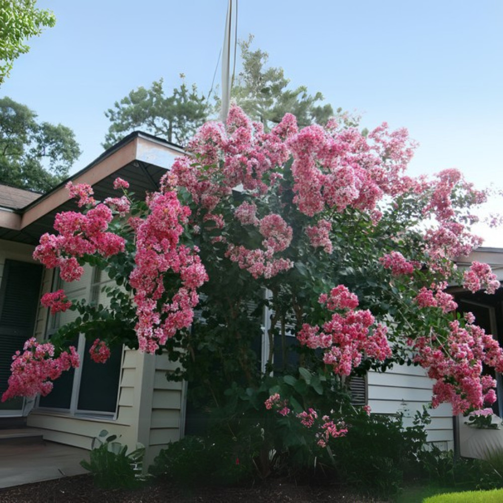 Prairie Lace Crape Myrtle: Unique Red and White Picotee Beauty for Your Landscap