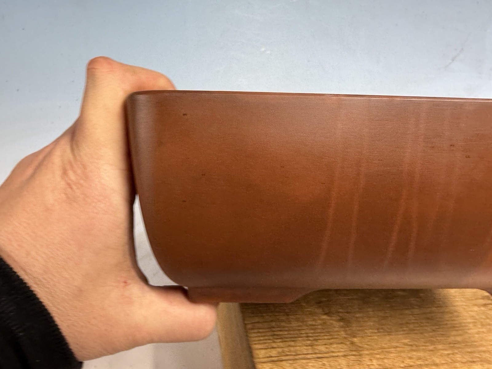 Unknown Japanese Tokoname Bonsai Tree Pot 10” Old Piece! Deep Shape