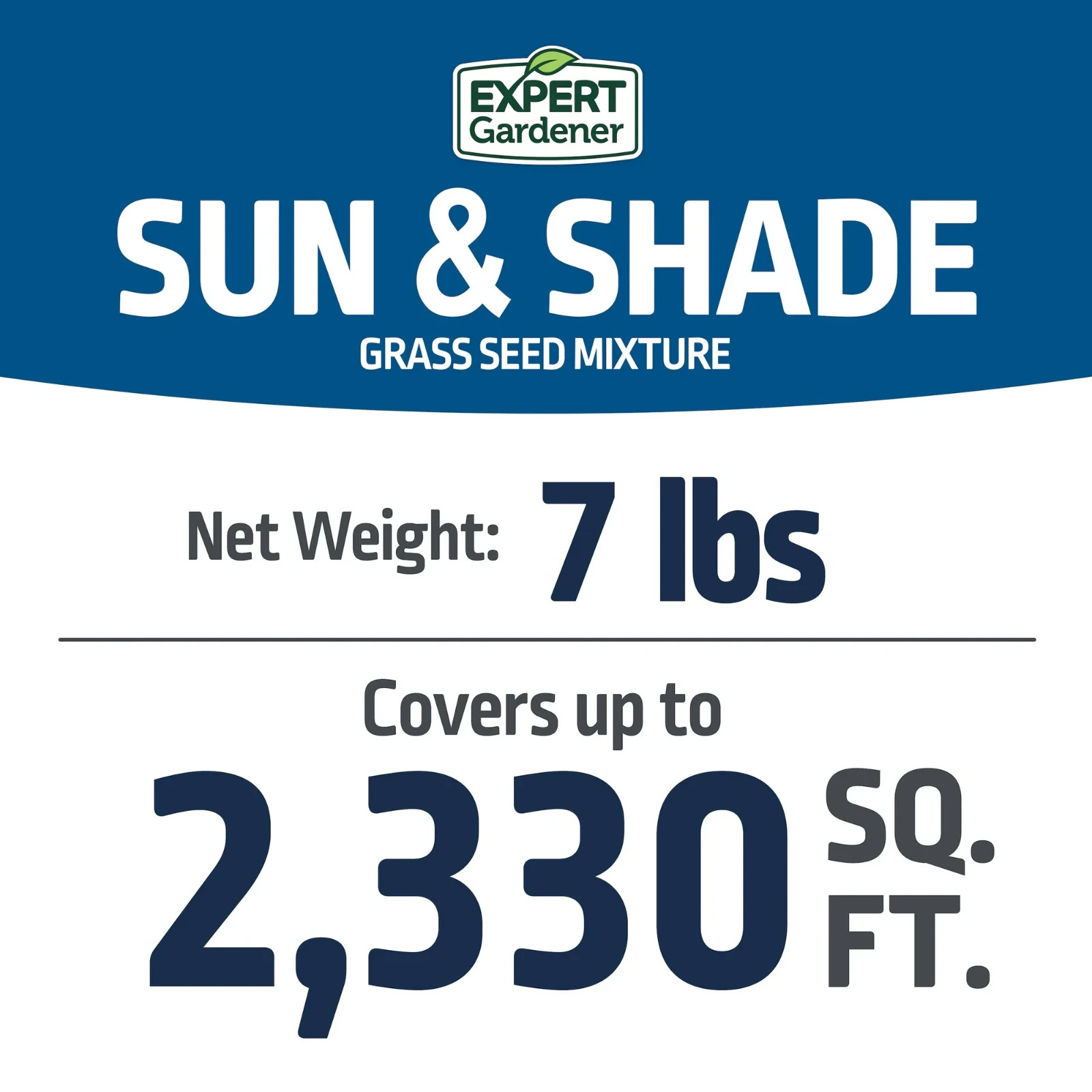 Kentucky Bluegrass Northern Grass Seed Mix, for Sun to Partial Shade, 7 lb. NEW