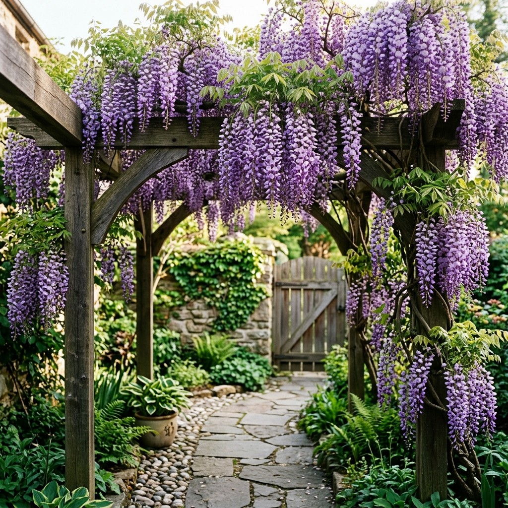 20pcs Wisteria Seeds Beautiful Ornamental Flower Seeds for Home Garden Yard Balc