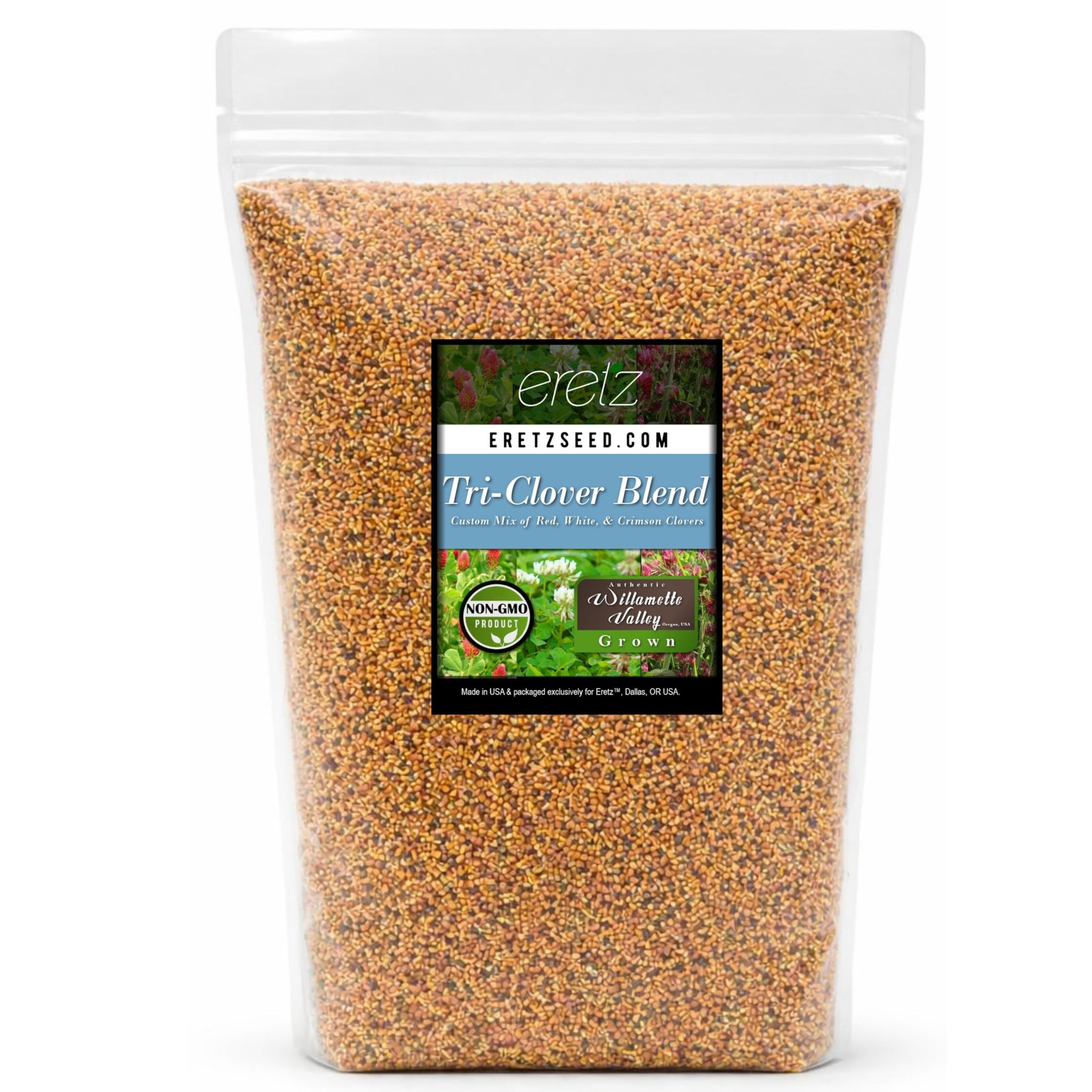 Tri-Clover by Eretz – Three Part Blend of Clovers 5lb, Green,Red,White