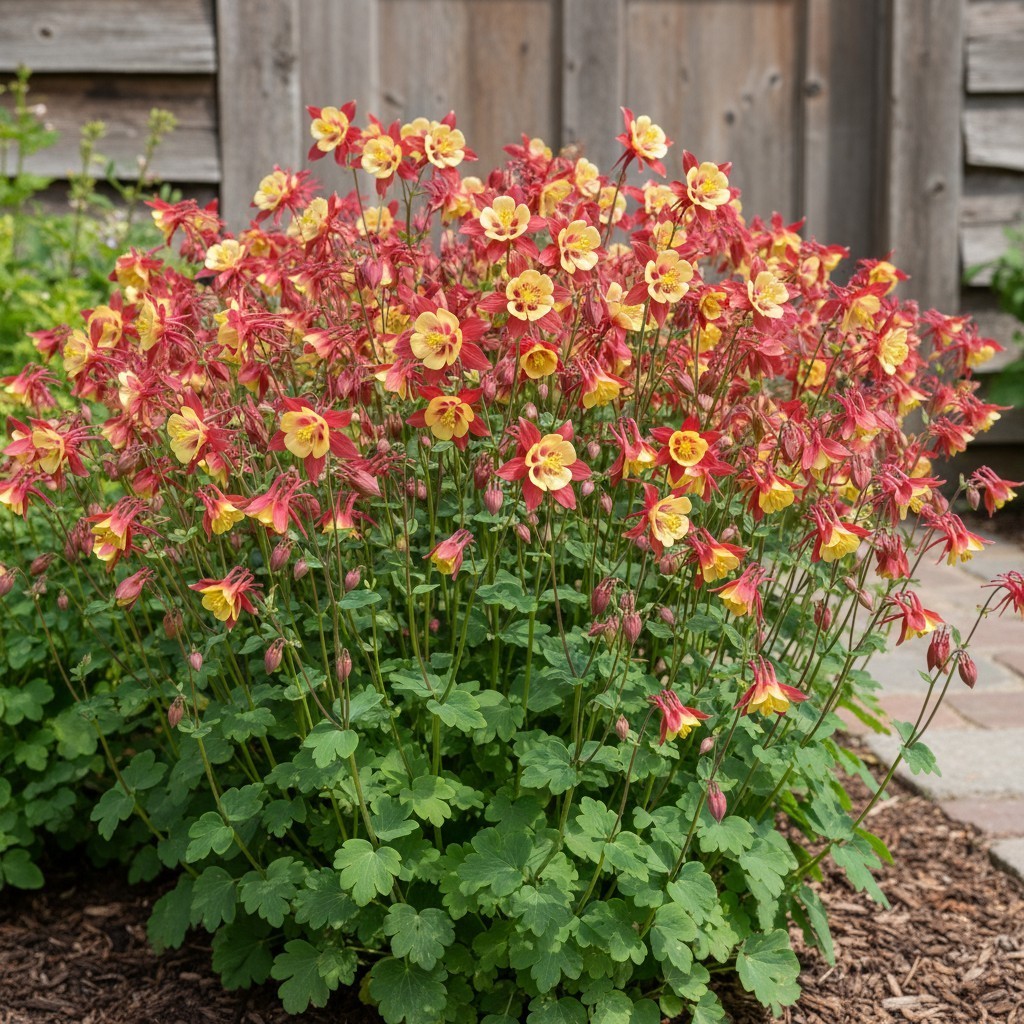 100 Pink and Yellow Columbine Seeds – Bi-Color Aquilegia Perennial