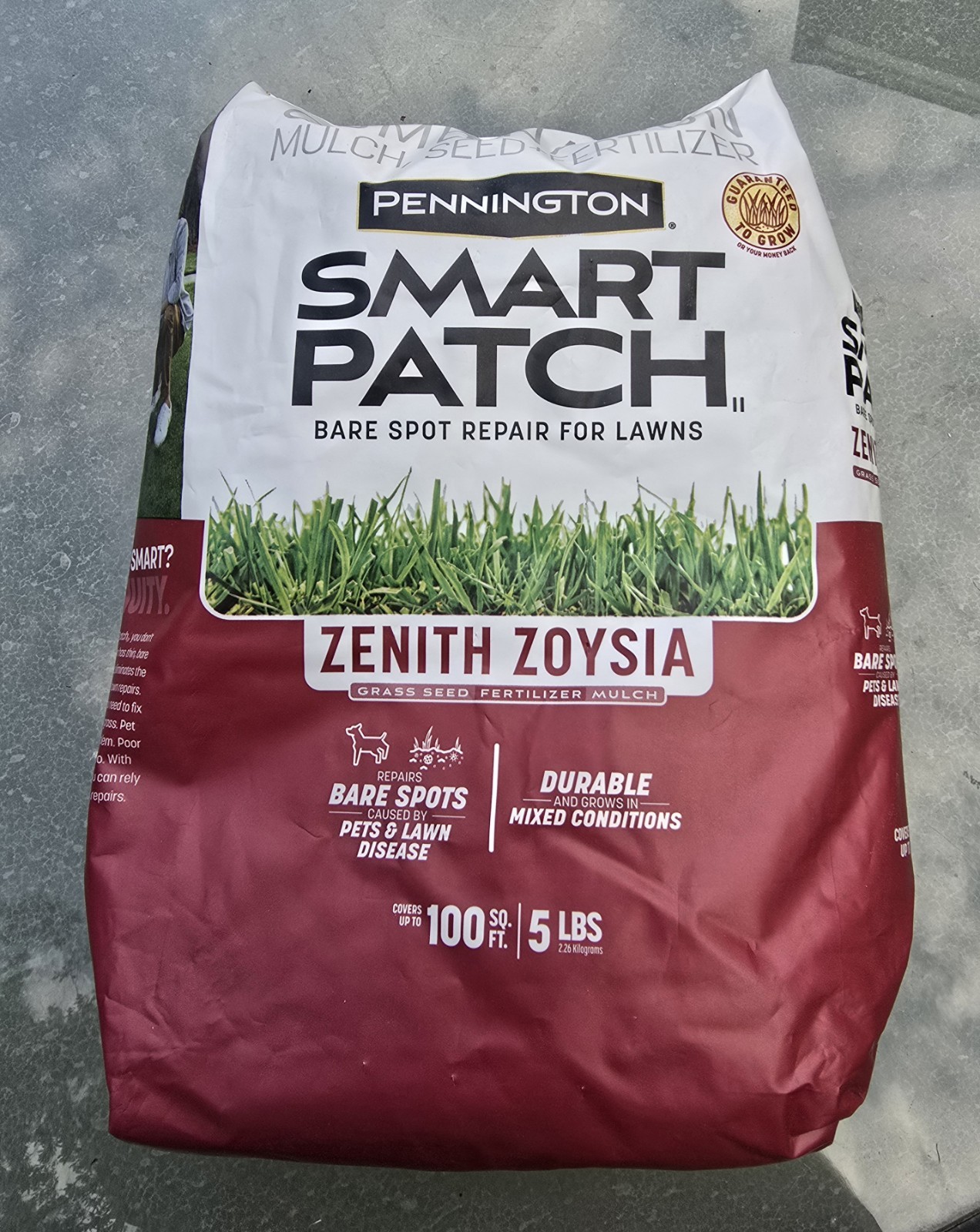 PENNINGTON SMART PATCH ZENITH ZOYSIA GRASS SEED MIX (5lb)