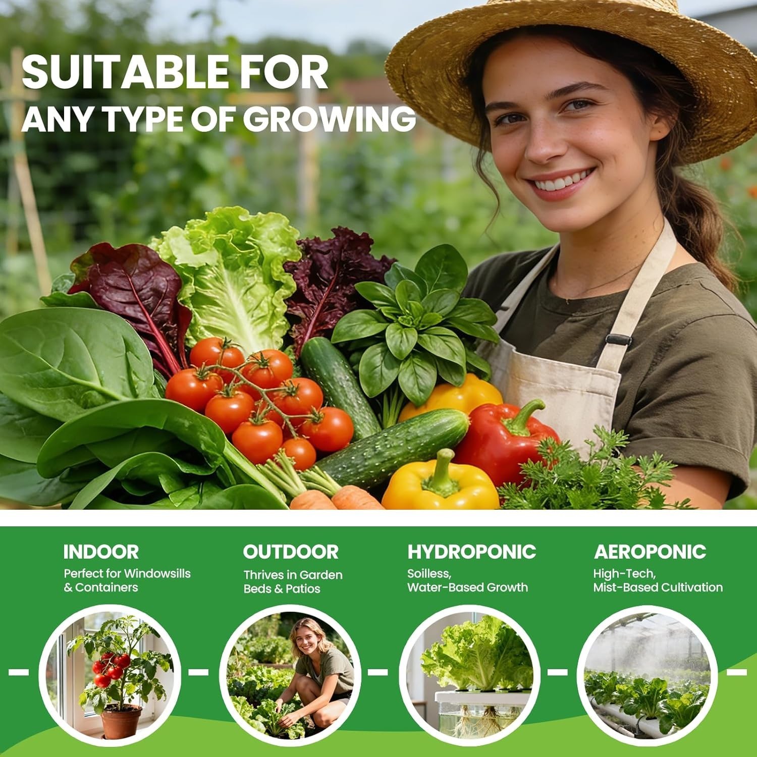 3200+ Heirloom Seeds Variety Pack – Indoor & Outdoor Gardening for Fresh Produce