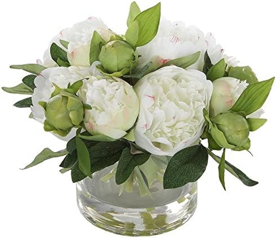 Stunning 7″ Tall Garden Peony Bouquet – Perfect Floral Accent!