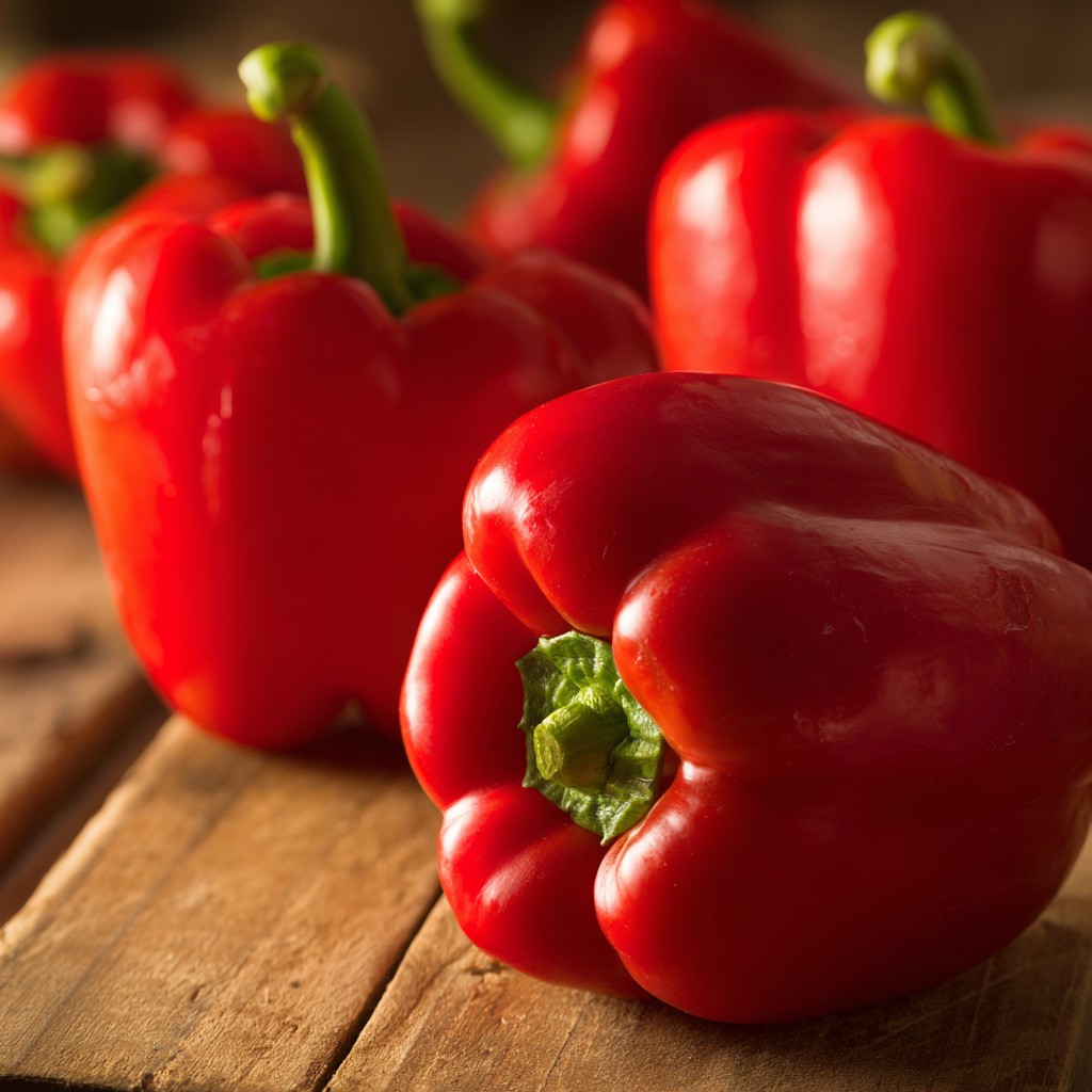 Big Red Sweet Bell Pepper – 25 Seeds | Juicy, Flavorful Peppers