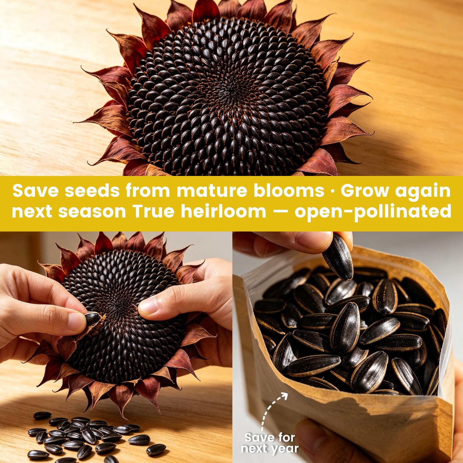 Chocolate Cherry Sunflower Seeds for Planting | Rare Burgundy Black Blooms, 6…