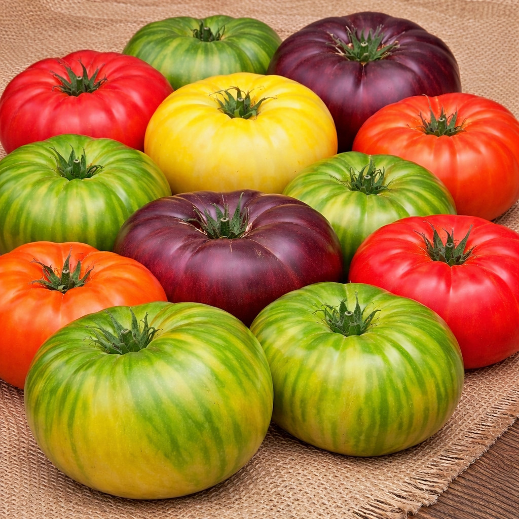 100 Heirloom Rainbow Large Beefsteak Tomato Seed Mix 6 Colors All Indterminate