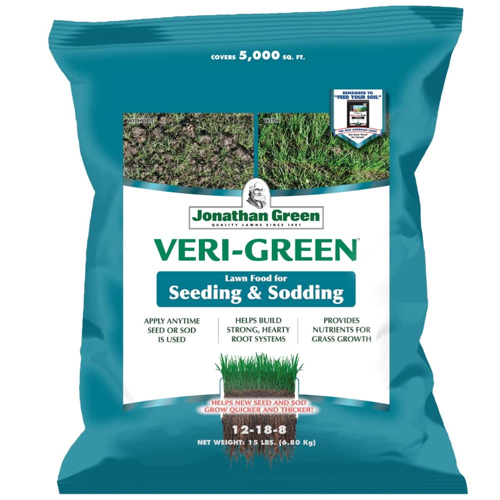 Jonathan Green Grass Seed & Fertilizer Bundle for Alkaline Soil – 5,000 sq ft