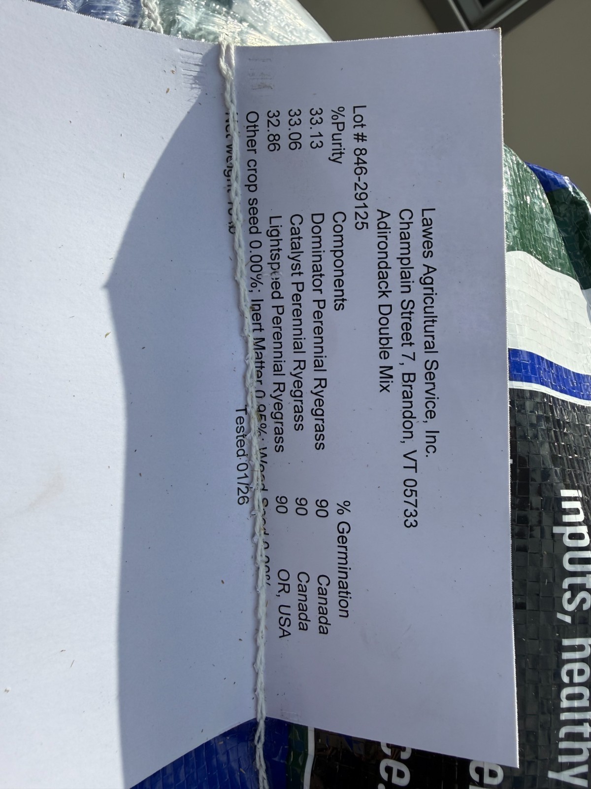 grass seeds for lawn 50 lbs Rye blend