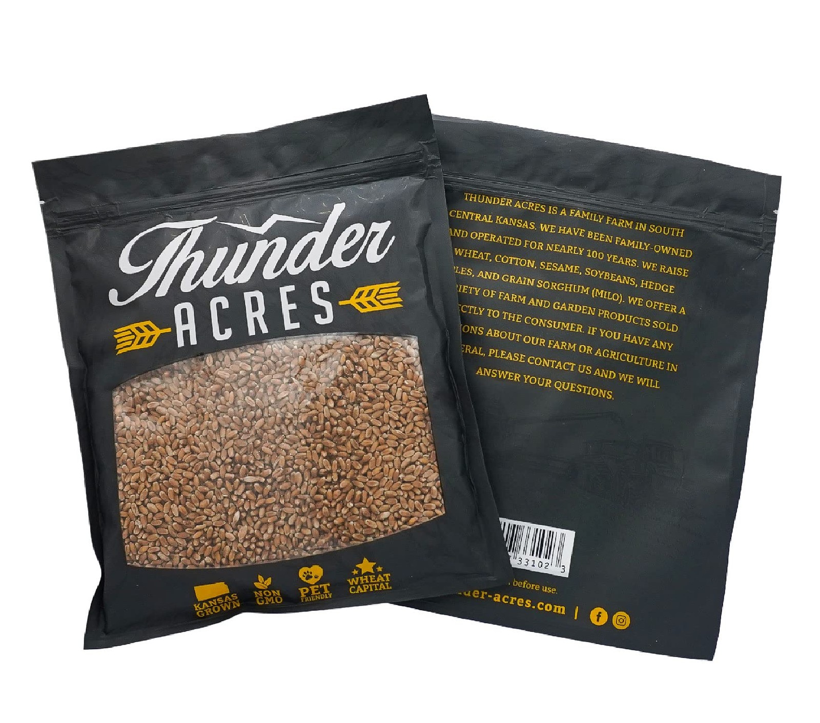 Premium NonGMO Wheatgrass Seed for Cats Hard Red Winter Wheat 2 lbs.