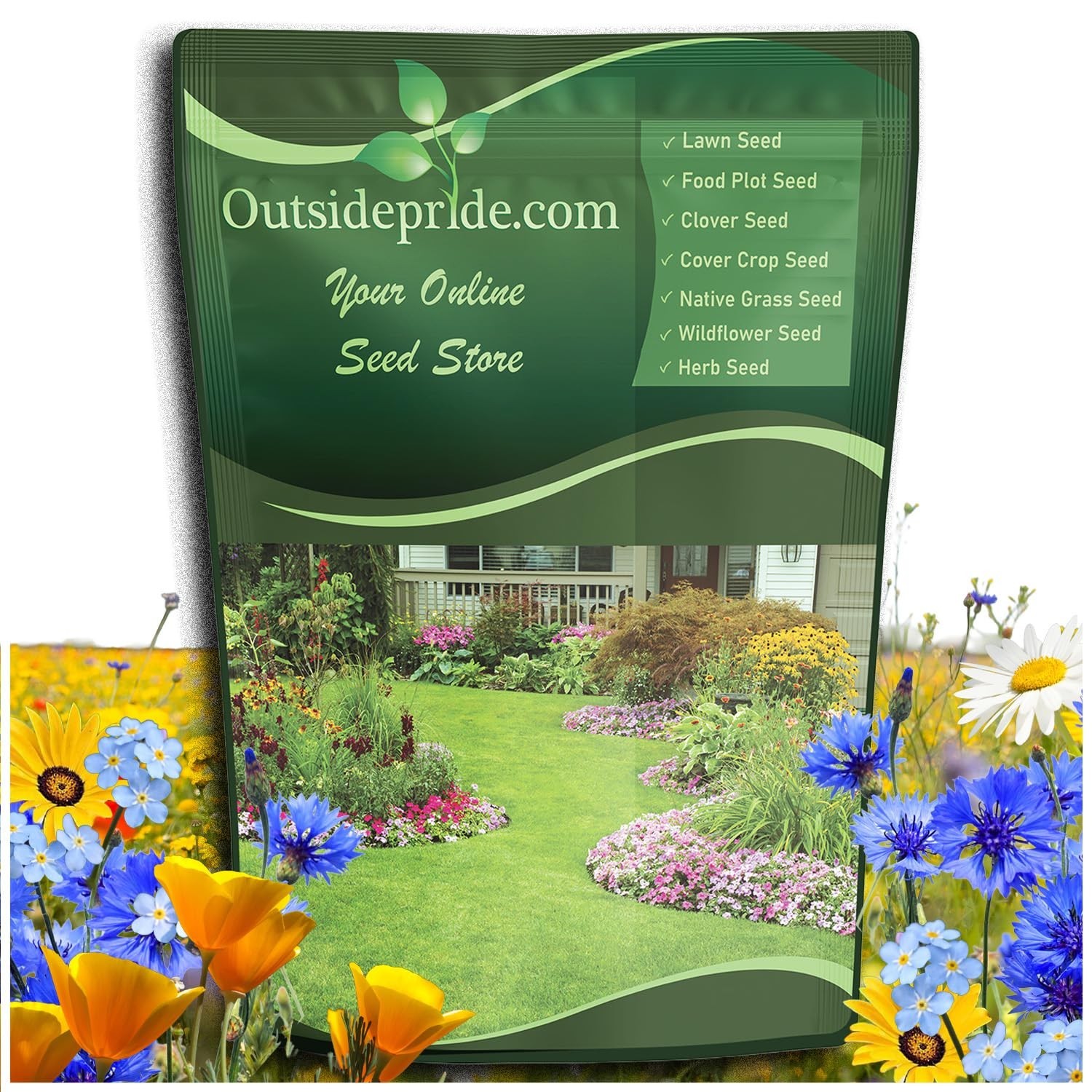 Diverse Wildflower Seed Mix – 1 lb Perennial & Annual Seeds for Colorful Garden