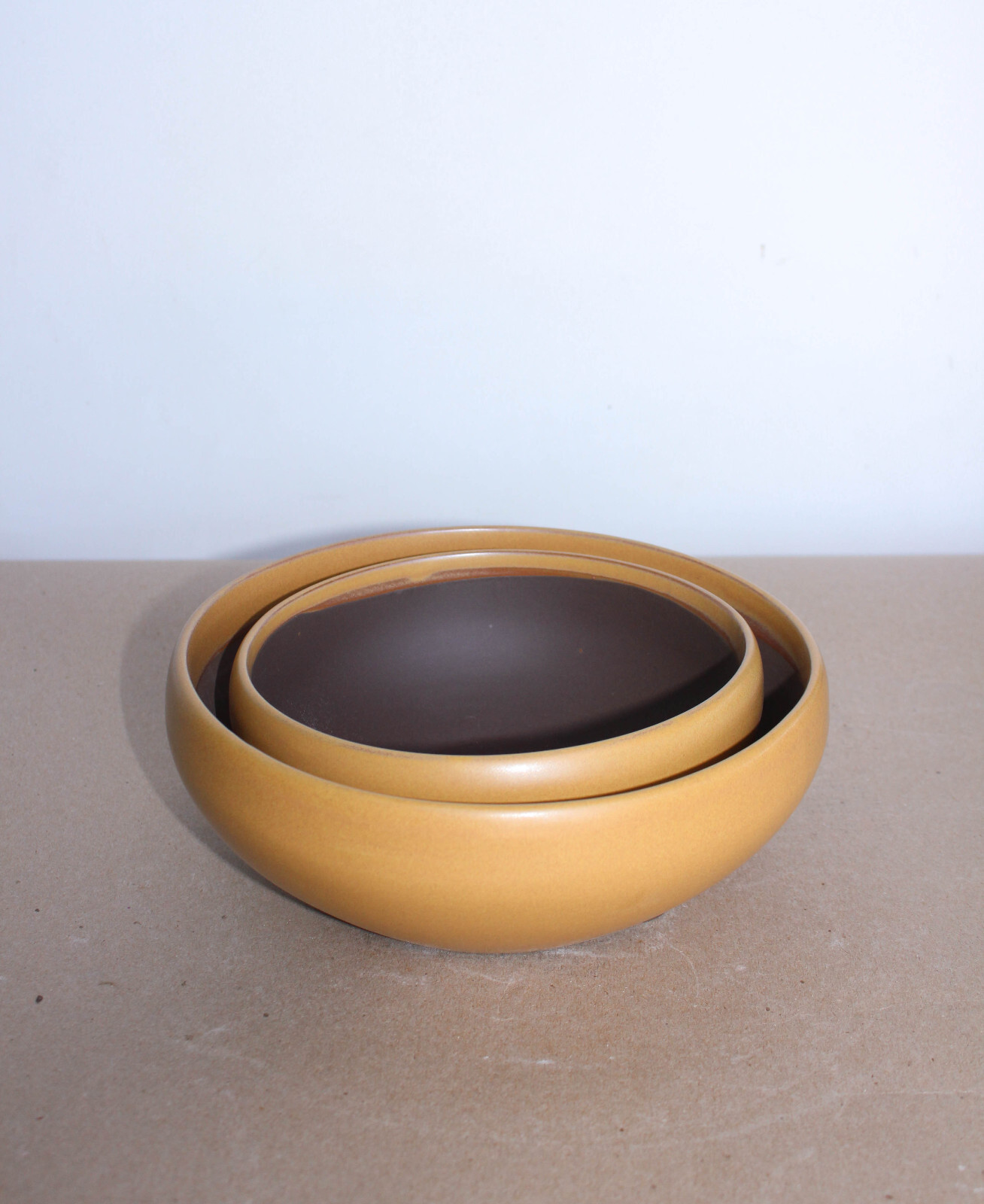 Japanese tapered round pot 2/set 8.75″Dia + 7″ Dia, 2pc/set