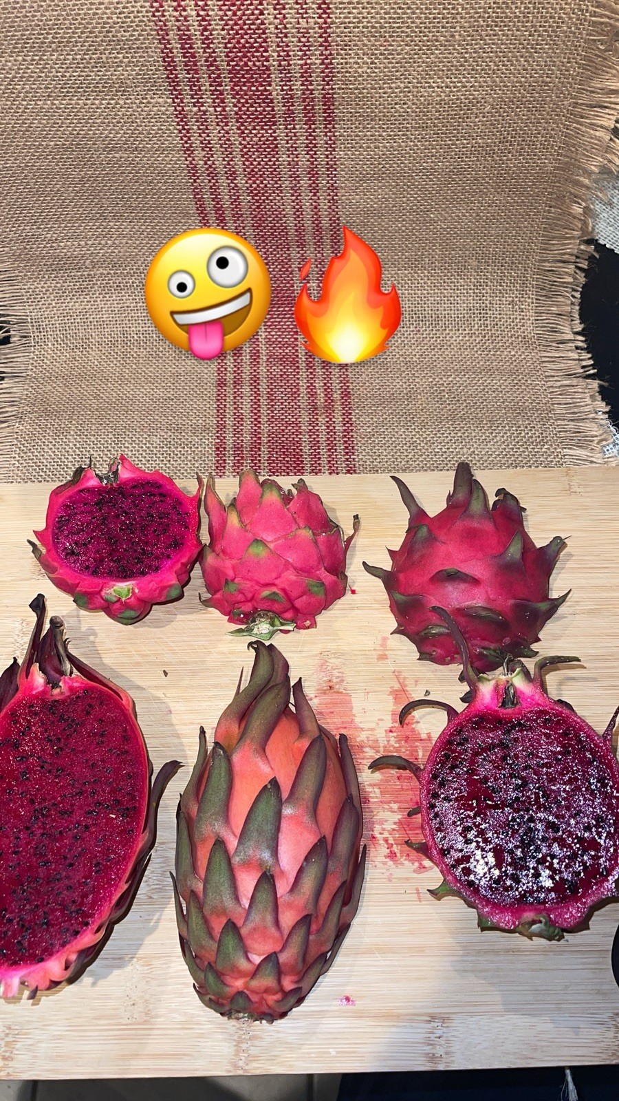 Mature “ TRICIA ” Dragon Fruit Cuttings