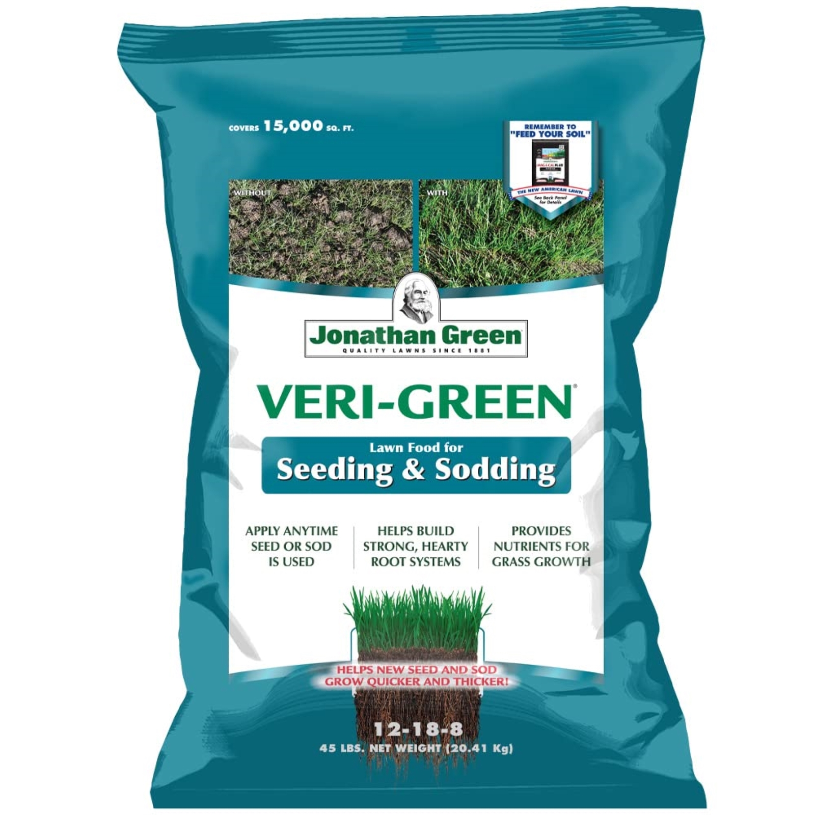 Jonathan Green Grass Seed & Fertilizer Bundle for Alkaline Soil – 15,000 sq ft