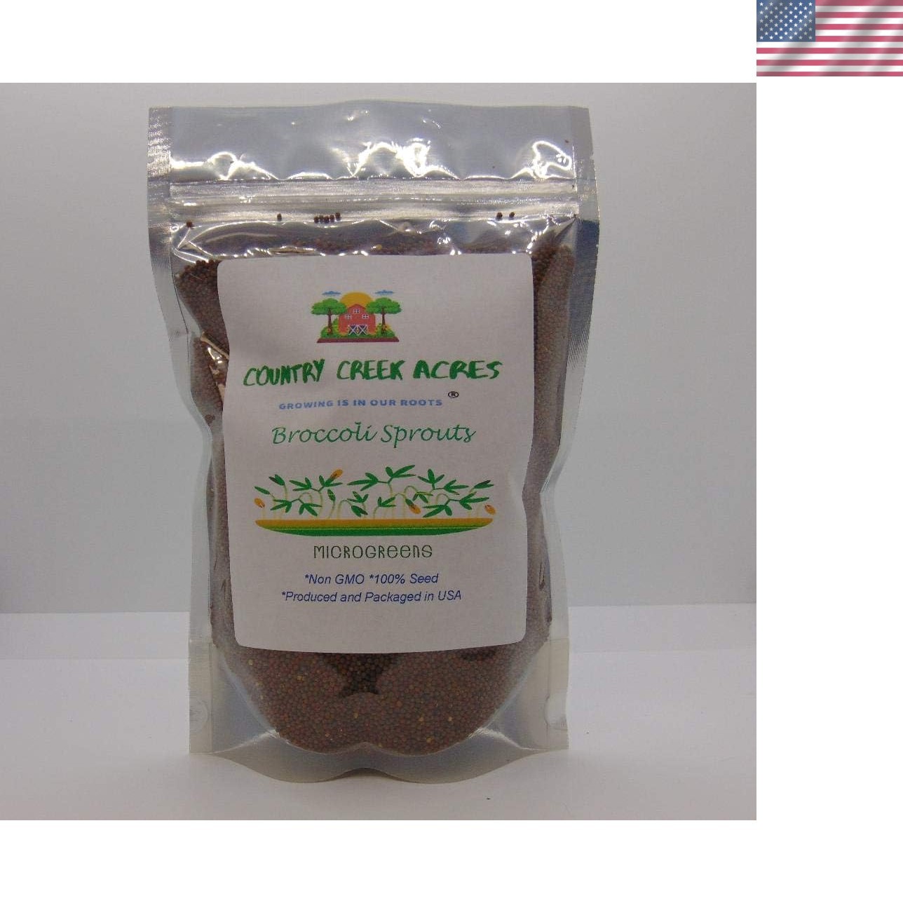 Pet-Friendly 8 oz Broccoli Seeds – Perfect for -Round Microgreens Growing