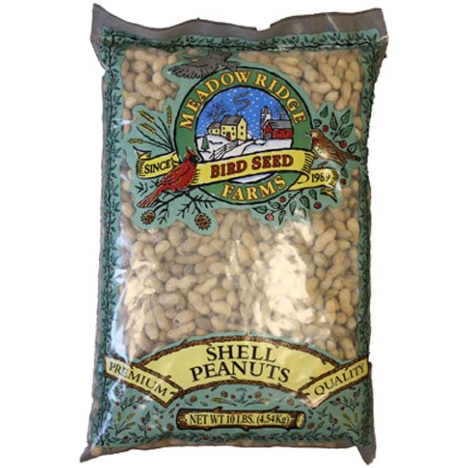 Jrk Seed & Turf Supply B201210 10 Lb Unshelled Cleaned Raw Peanuts Bird Food