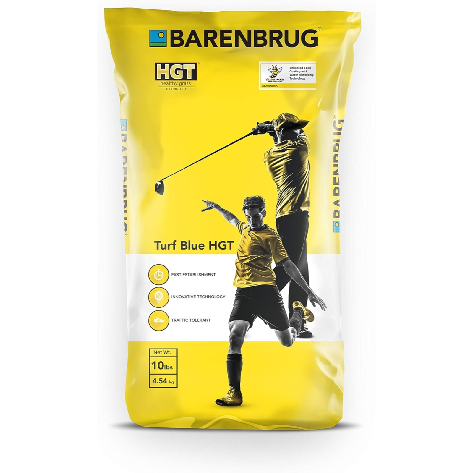 Barenbrug Turf Blue Lawn Seed HGT Blend w/ Yellow Jacket Seed Coating, 10lb