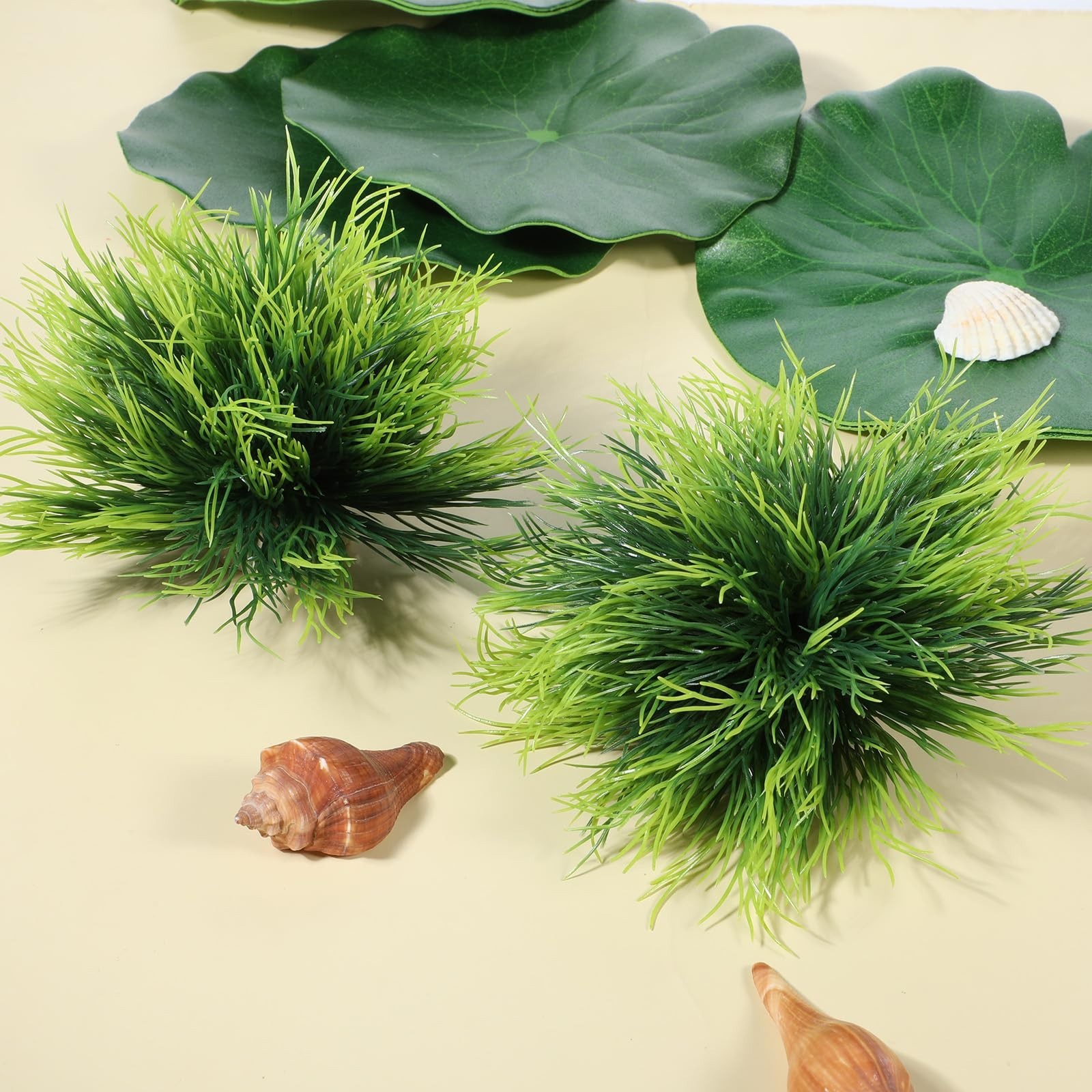 2pcs Aquarium Plants Decorations Artificial Fish Tank Plants Plastic Fish Tan…