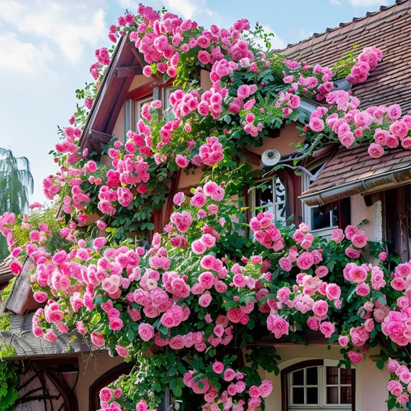 Mixed Climbing Rose Rosa Seeds for Planting Outdoors -Heirloom Garden Vine Home