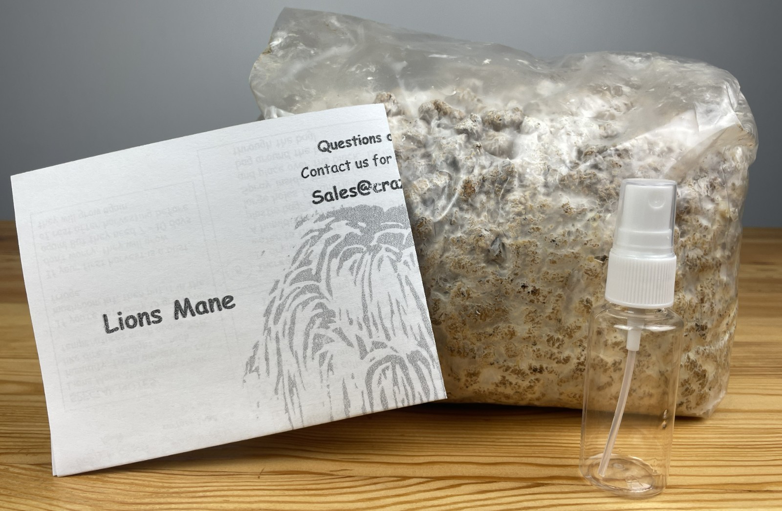 Lions Mane Mushroom grow kit – 5 pound Master’s Mix block