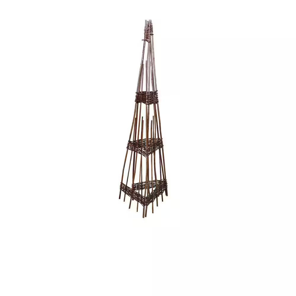 60 In. Willow Obelisk Trellis