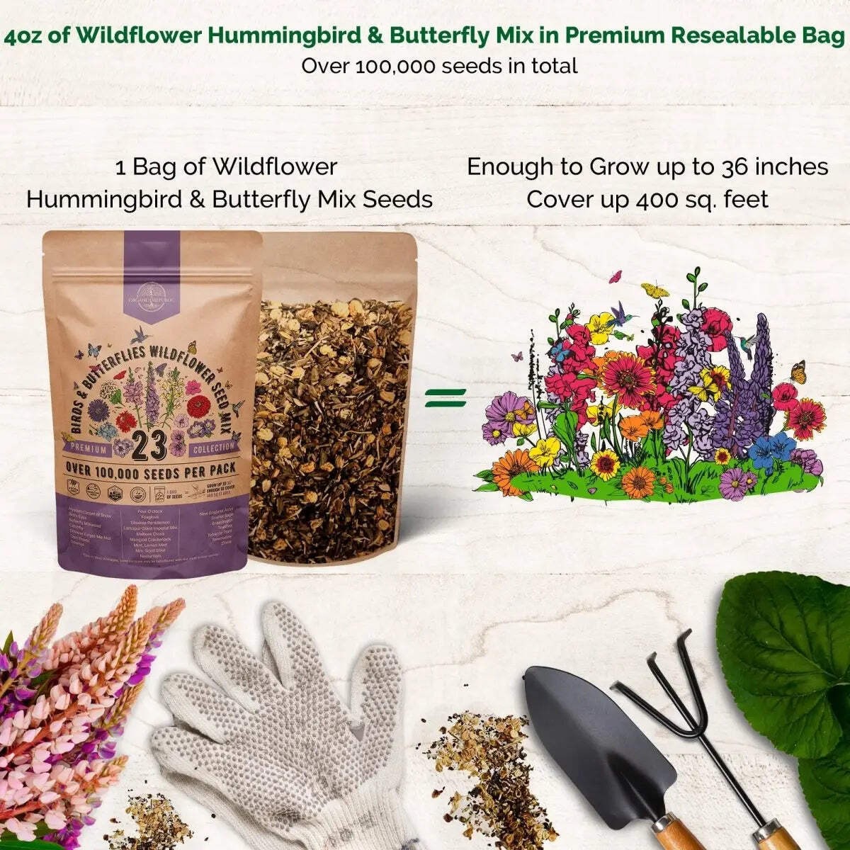 23 Birds & Butterflies Wildflower Seeds Mix