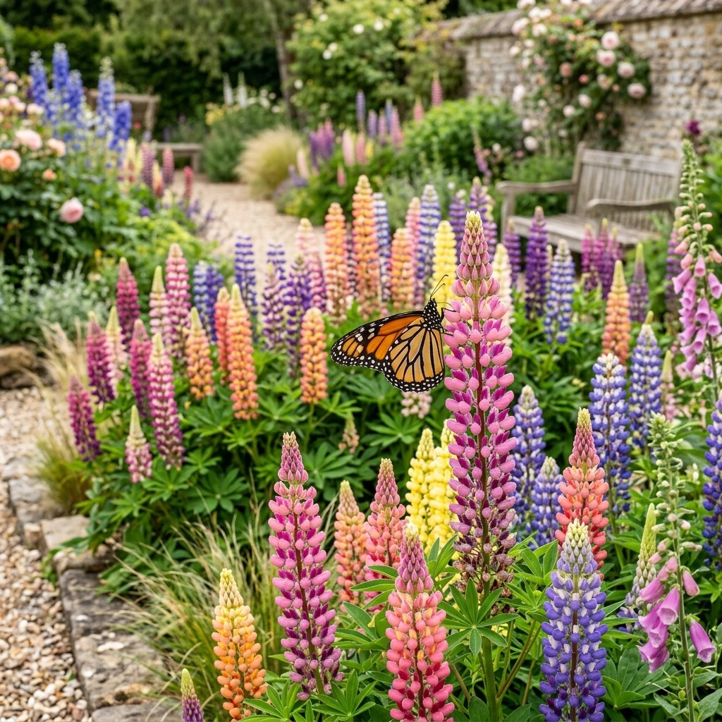100 Mix Color Russell Lupine Seeds for Planting – Vibrant Heirloom Perennial