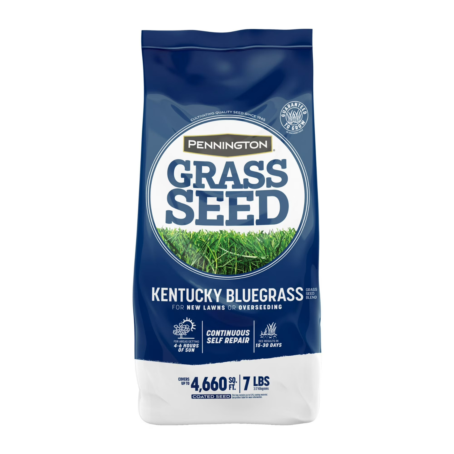 2 Pack Pennington Kentucky Bluegrass Grass Seed Mix Sun Partial Shade 7 lb