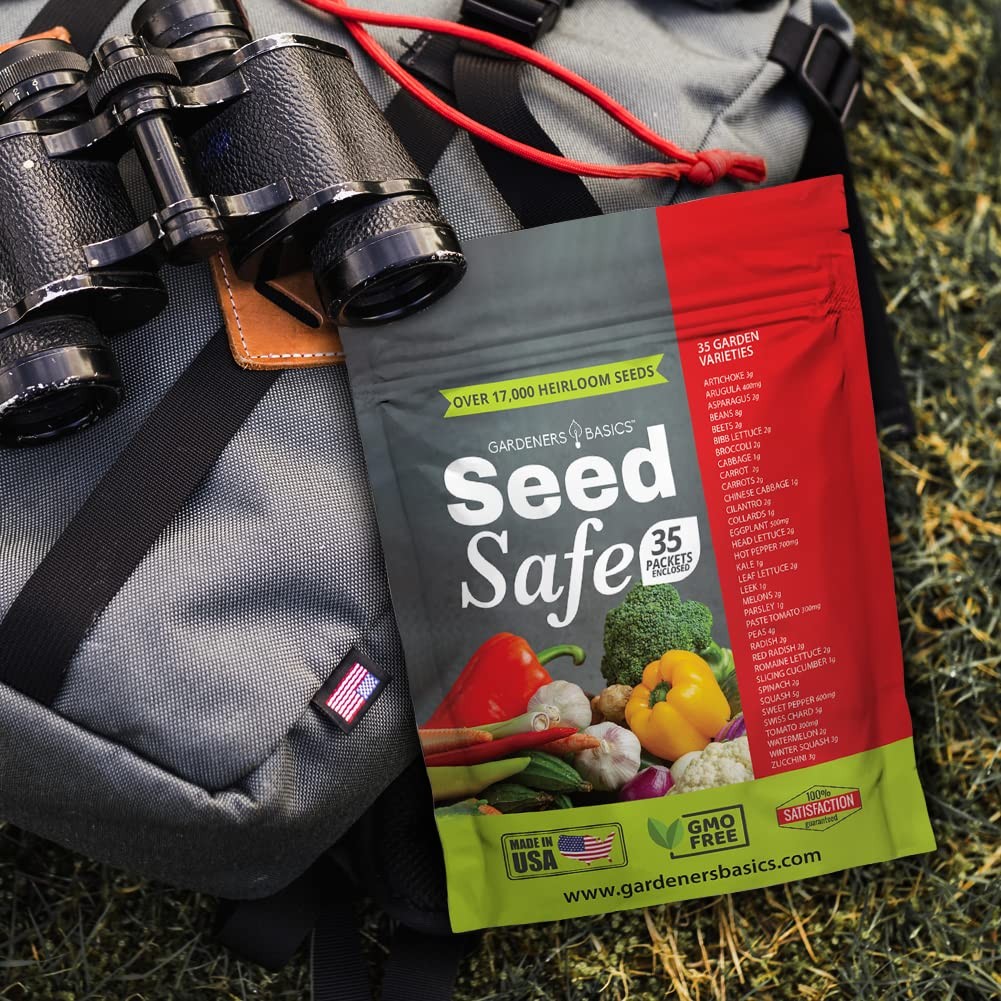Gardeners Basics Seed Safe Kit 35 Easy to Grow Heirloom Vegetable Seeds for …