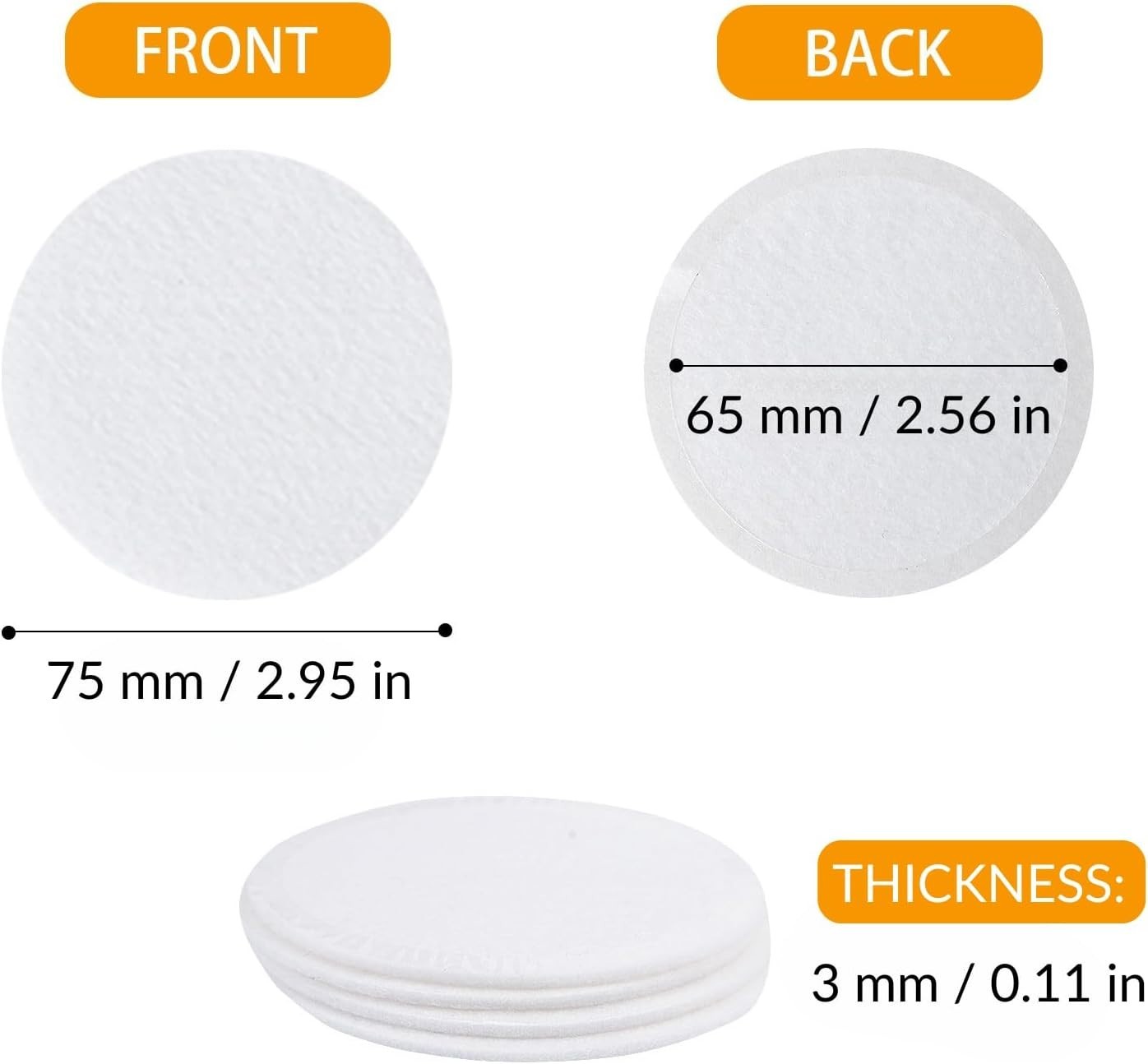 High-Efficiency 2.5in Mushroom Filter Disks – 12PCS for Optimal Gas Exchange