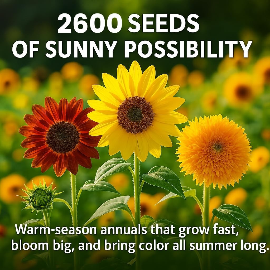 Bulk Sunflower Seeds Variety Pack – Non-GMO Dwarf & Giant Seeds for Planting