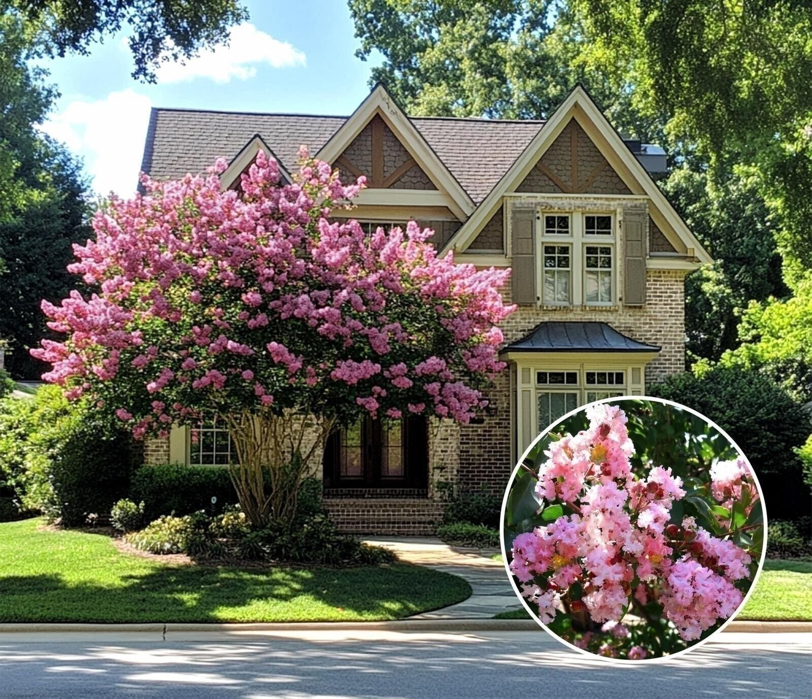 Crape Myrtle Muskogee | 3 Gallon | Lagerstroemia indica | Flowering Tree | Hardy