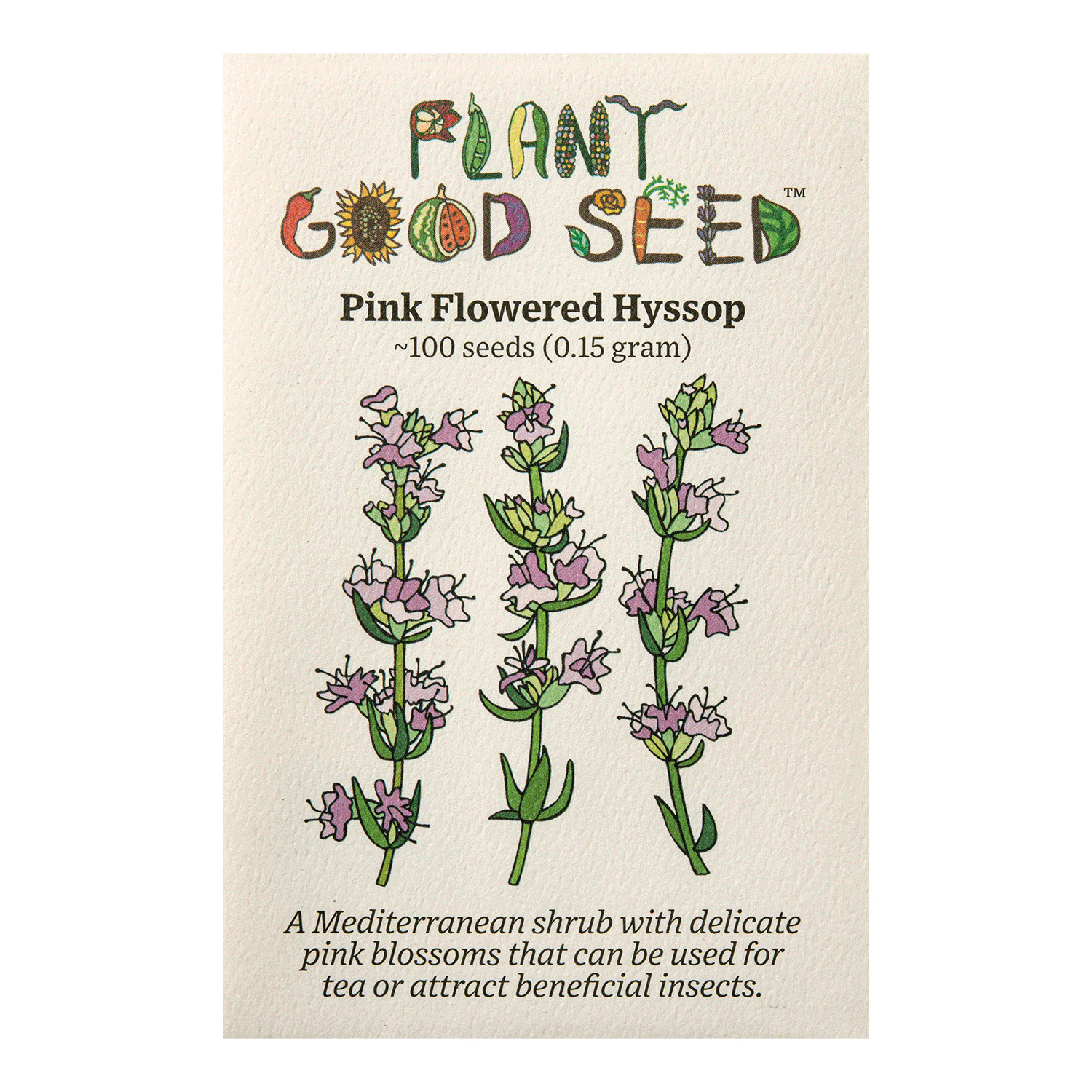Pink Flowered Hyssop Seeds