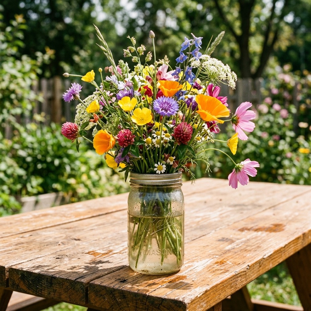 300 Annual Fast Blooming Wildflower Mix Seeds – Premium Bulk Seed Blend