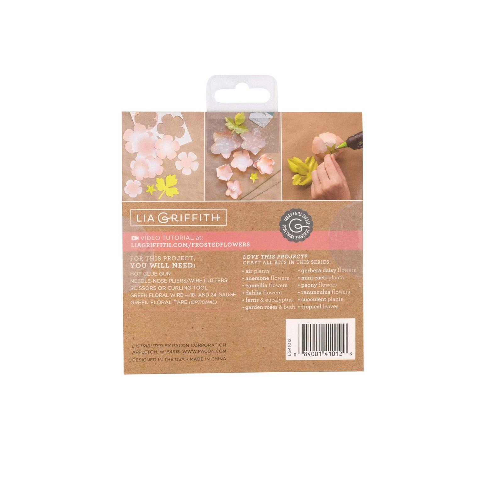 Frosted Paper Blooms Ranunculus Flowers 6×6.5 Assorted Colors 21 Pages Craft