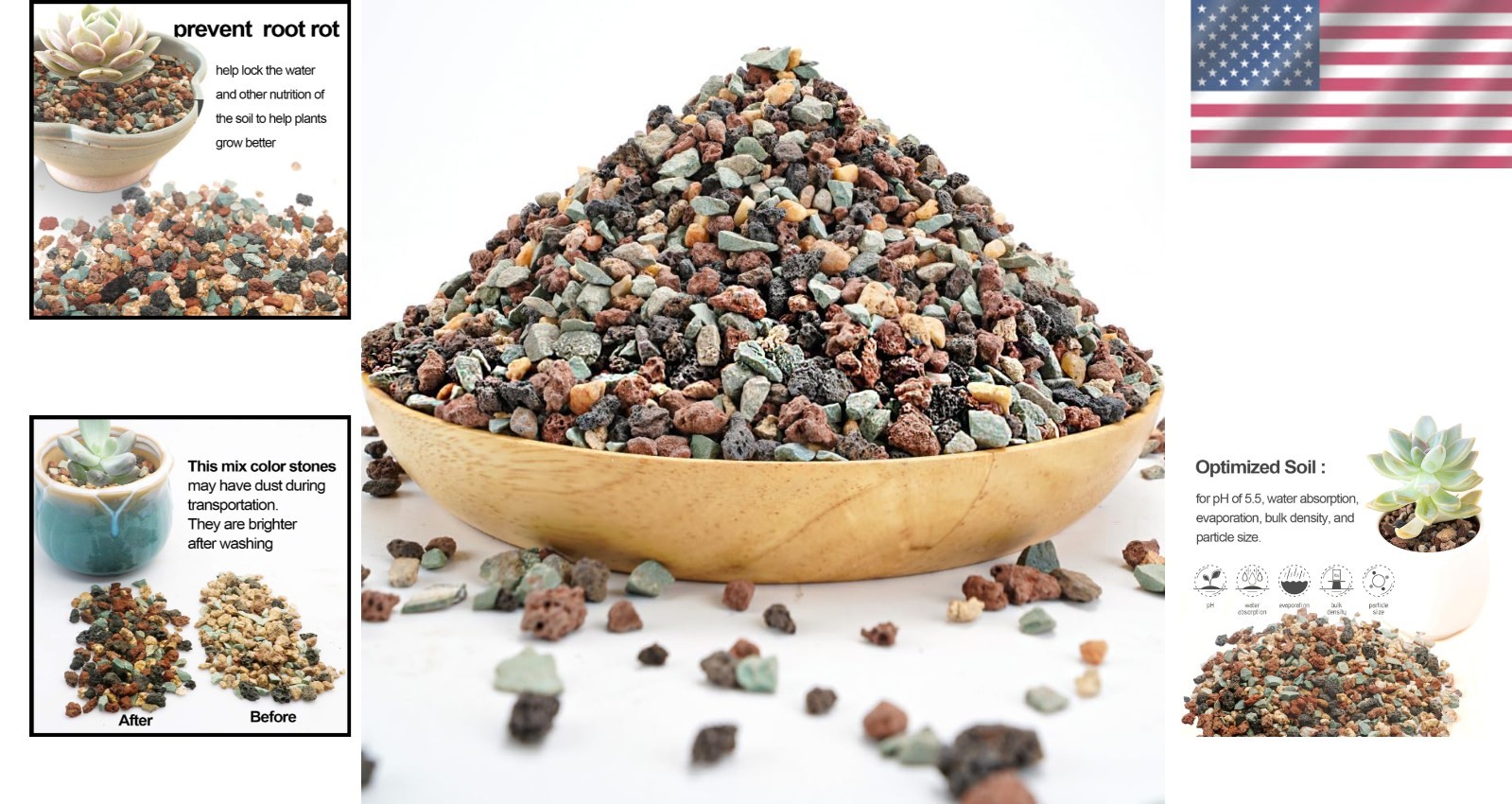 Professional Drainage Rocks for Plants