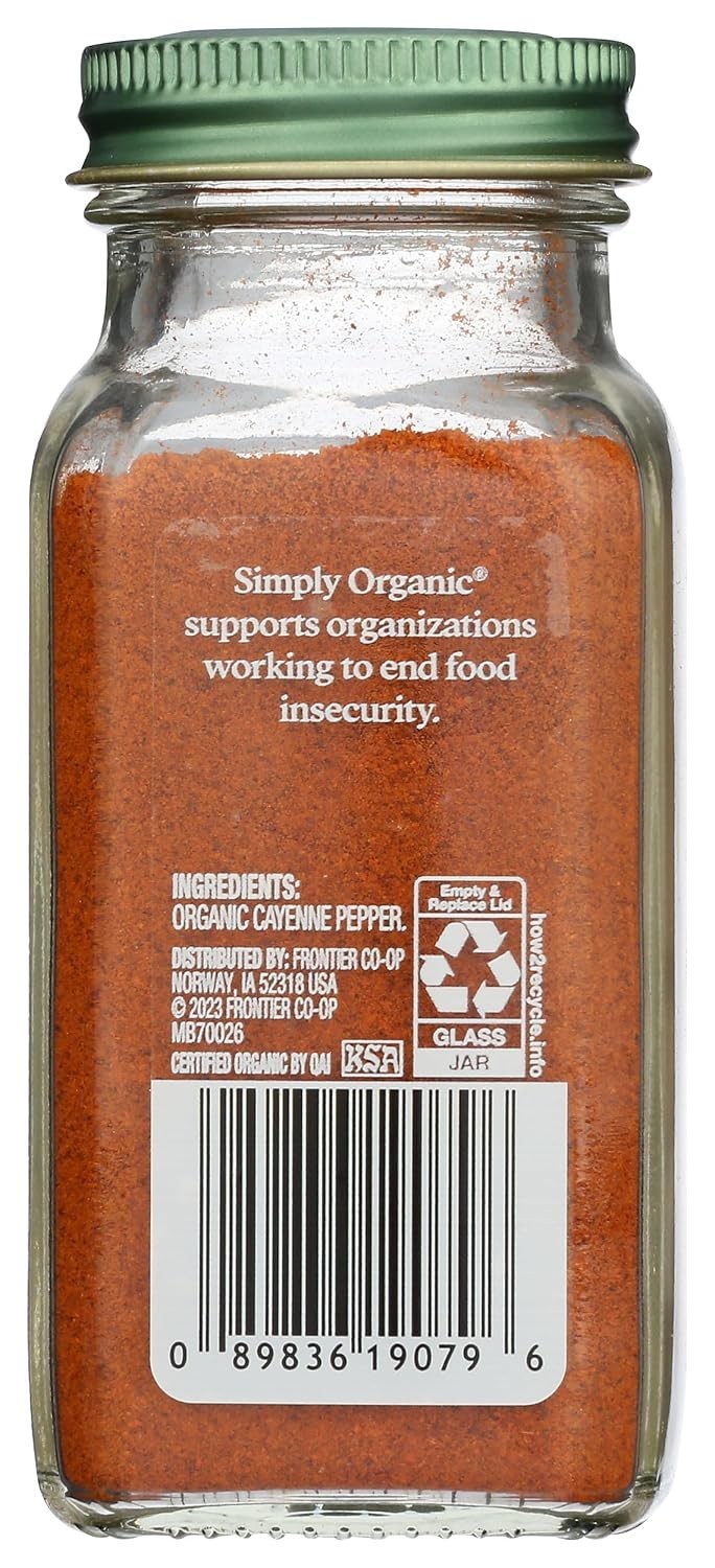 2.5 Ounce Organic Cayenne – Rich Flavor, No Harmful Additives, Baking Essential