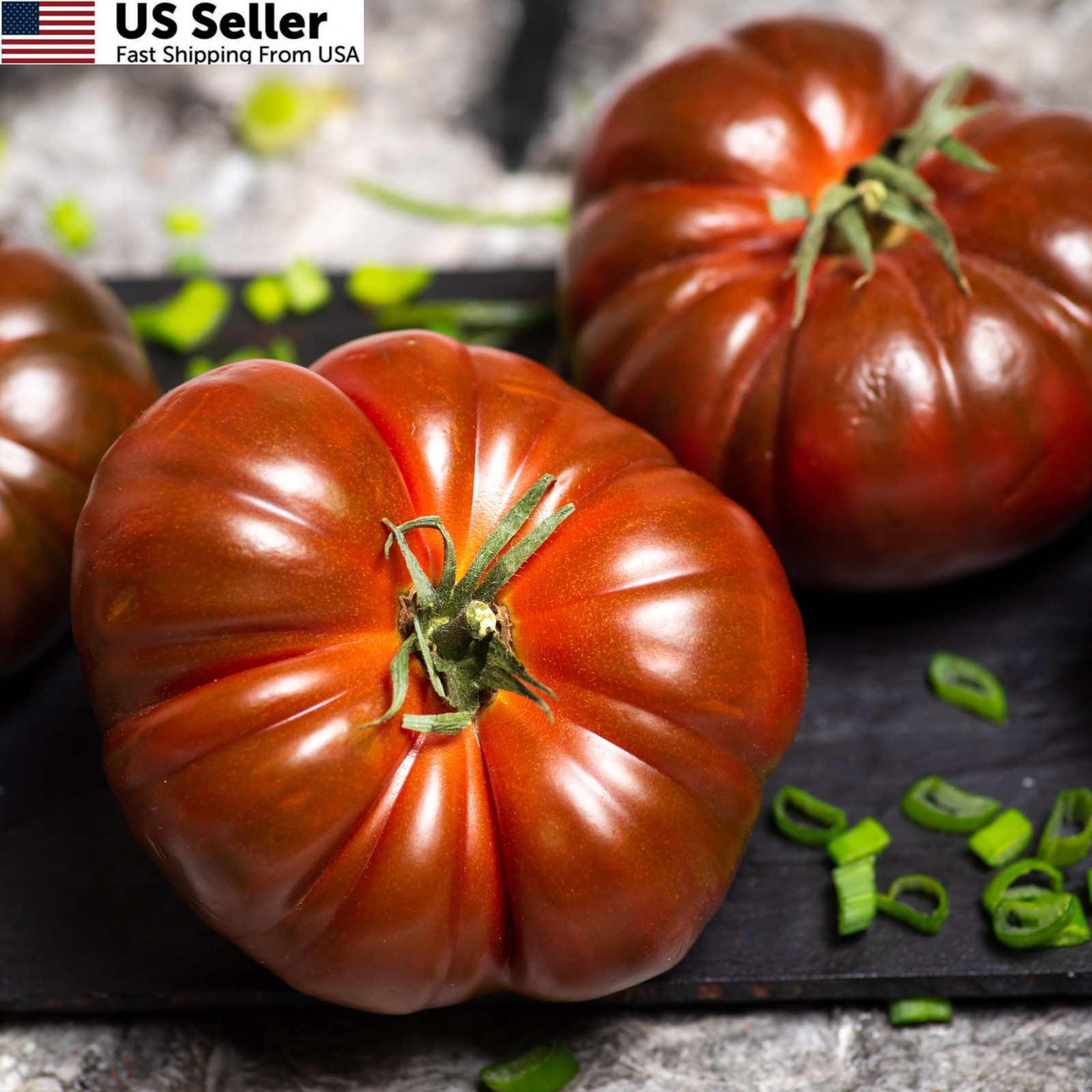 Purely Organic Tomato Seeds (Cherokee Purple) – approx 75 seeds, Purple,Red