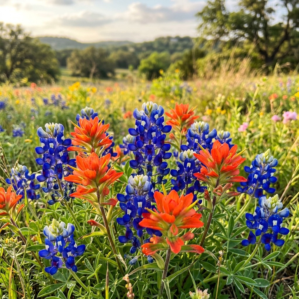 300 Texas Bluebonnet Wildflower Mix Seeds – Premium Bulk Seed Blend for