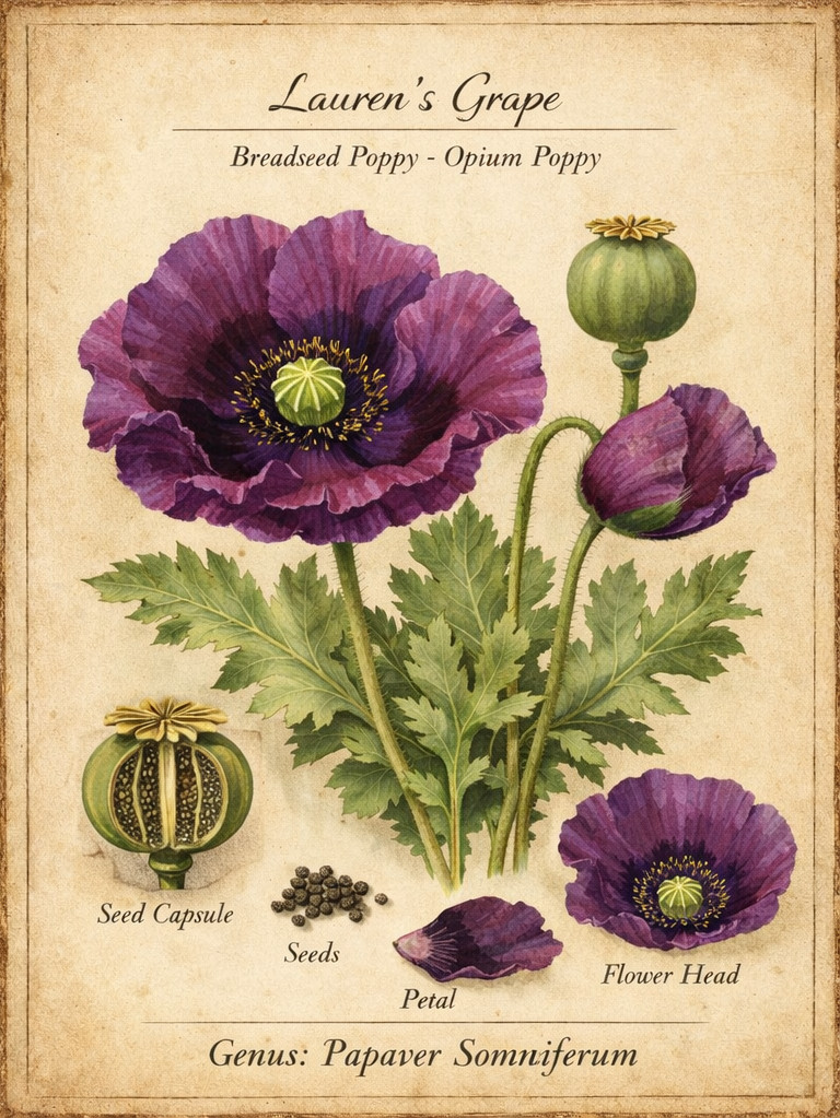 85,000 – 1 Ounce | Lauren’s Grape P. Somniferum Poppy Seeds – Fresh Bulk Seeds