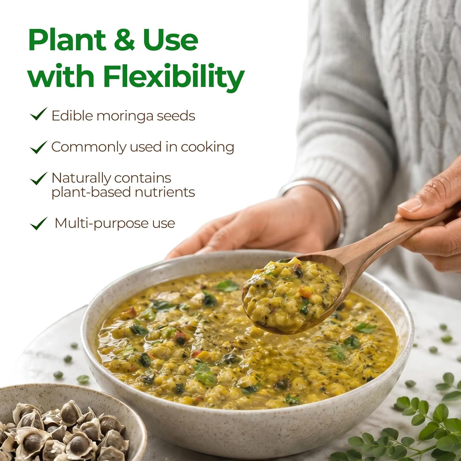 Moringa Seeds PKM 1 Variety | Edible Moringa Oleifera Seeds | Easy