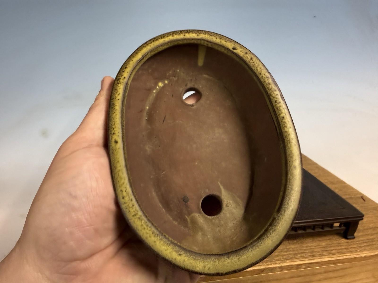 Japanese Unknown Maker Shohin Sized Bonsai Tree Pot 5 7/8”