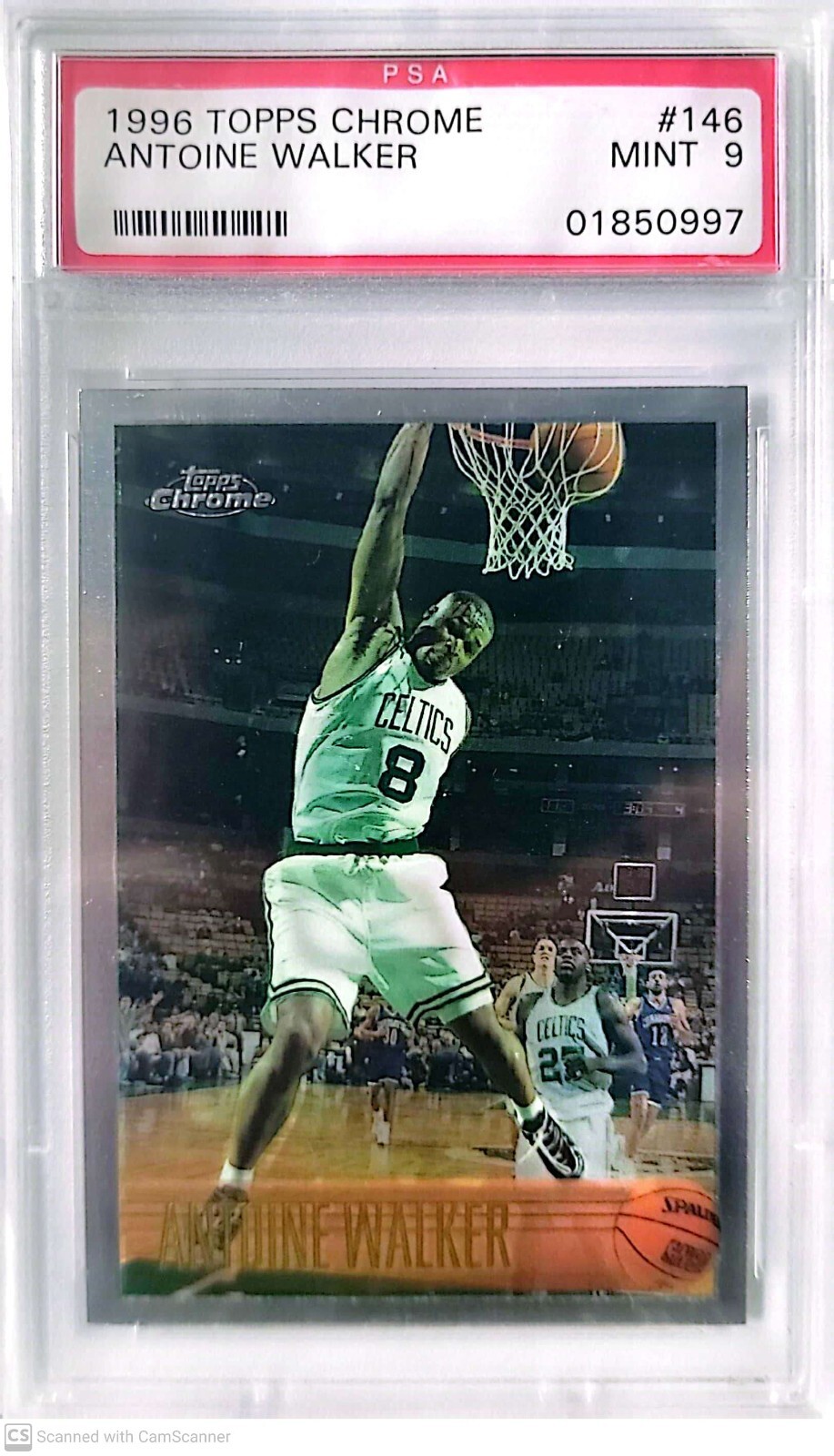 Antoine Walker 1996 Topps Chrome RC #146 PSA 9