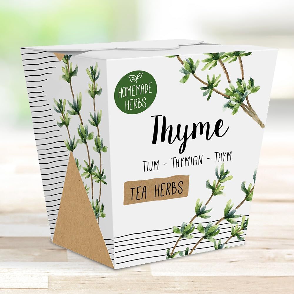 Homemade Herb Kit – All-in-One Tea Thyme Growing Kit – Indoor Garden Planter