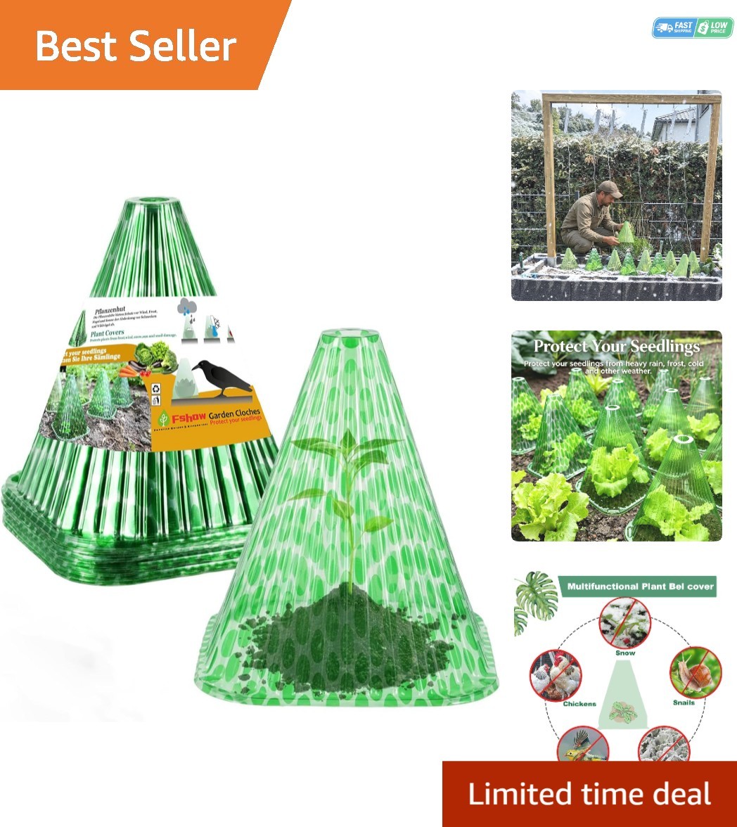 Durable 20-Pack Garden Cloches – Chemical-Free Protection for Healthy Growth