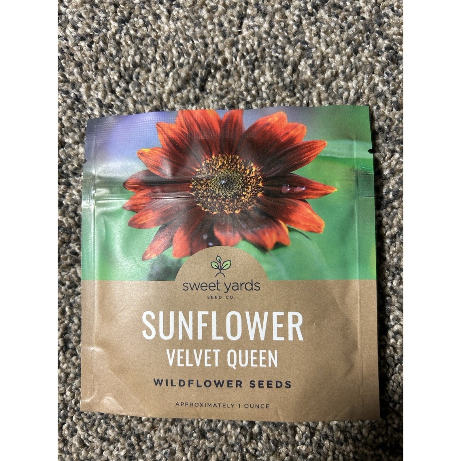 Sweet Yards Seed Co. – SunFlower Seeds Velvet Queen Wildflower Seeds 1 oz