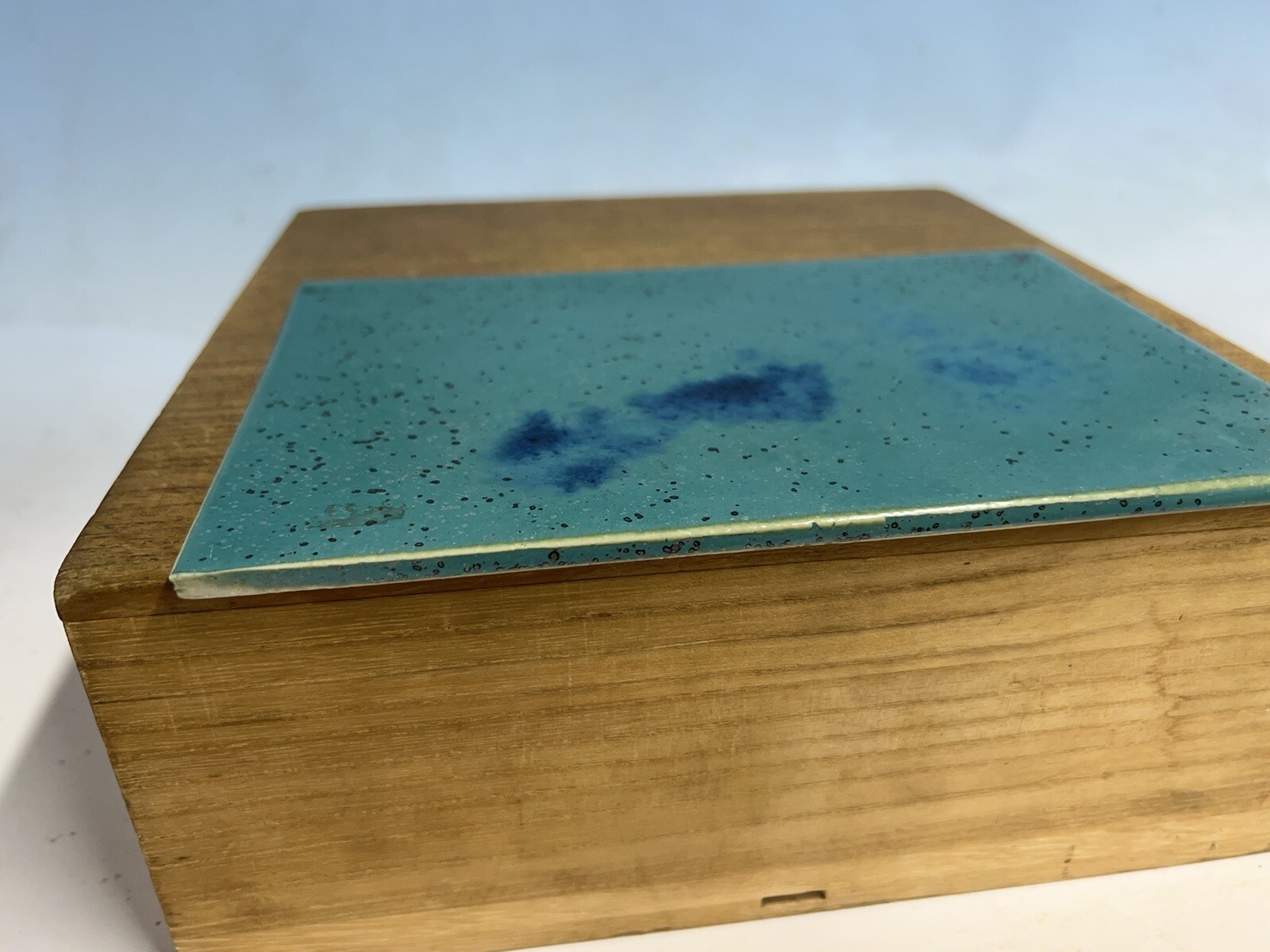 Toban Green And Blue Glazed Shohin Size Tokoname Bonsai Tree Pot Koyo 8 7/8”