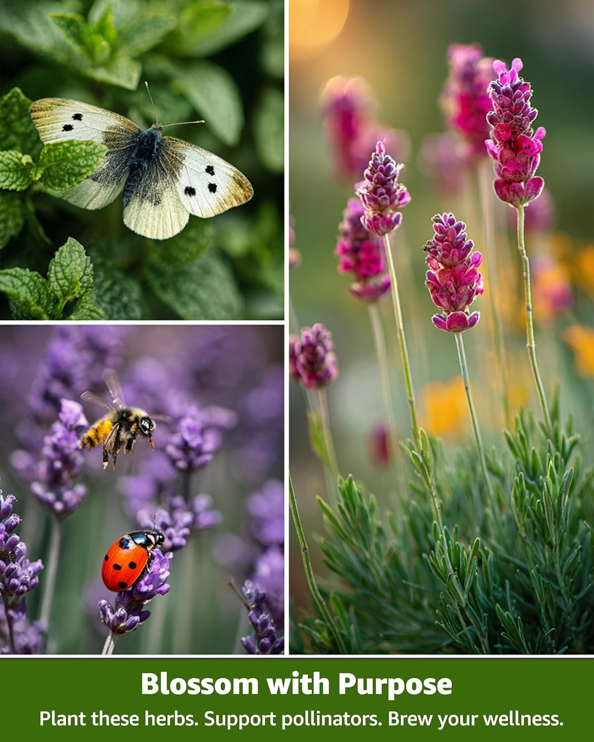 Medicinal Herb Seeds Variety Pack – 36 Heirloom Non-GMO Herbal Tea Garden Seeds: